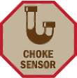 Choke sensor and alarm system