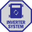 Inverter system for electricity savings and longer lifespan of parts